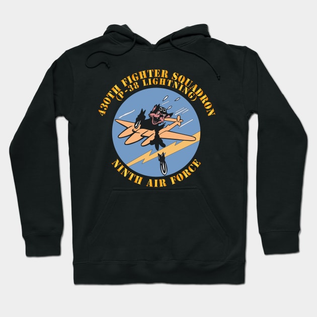 430th Fighter Squadron - P38 Lightning - 9th AF Hoodie by twix123844